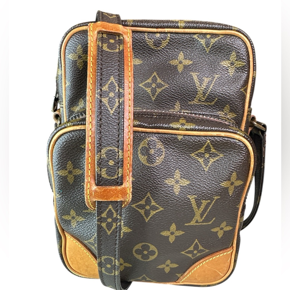 Louis Vuitton Black and Brown Monogram Messenger Bag - Picture 1 of 8